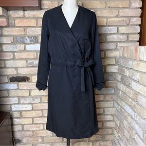 HOPE STOCKHOLM black long sleeve wrap dress | Size 34